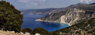 Kefalonia Adası üzerinde manzara