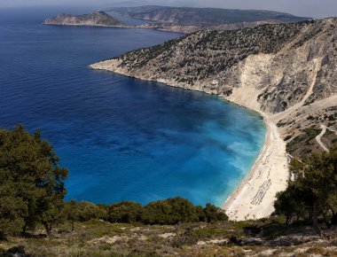 Kefalonia Adası üzerinde manzara