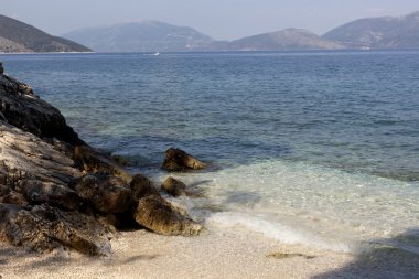 Kefalonia Adası üzerinde manzara
