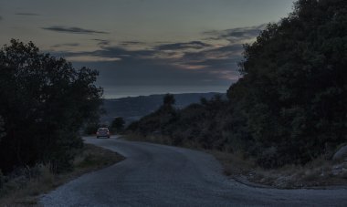 Kefalonia Adası üzerinde manzara