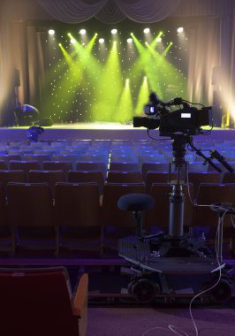 TV kamera bir konser salonu