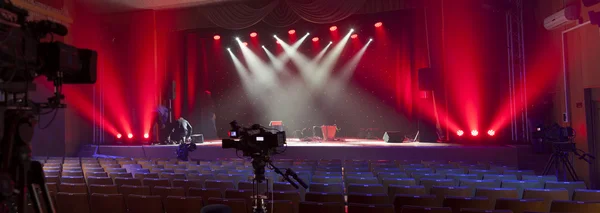 TV kamera bir konser salonu — Stok fotoğraf