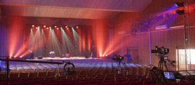 TV kamera bir konser salonu