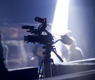 TV kamera bir konser salonu