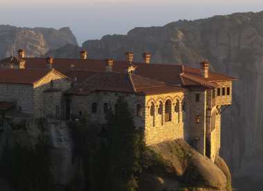 Ortodoks manastır Meteora, Kalambaka, Yunanistan.