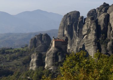 Ortodoks manastır Meteora, Kalambaka, Yunanistan.