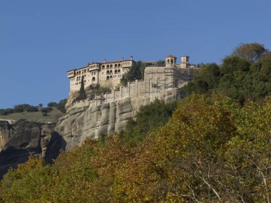 Ortodoks manastır Meteora, Kalambaka, Yunanistan.