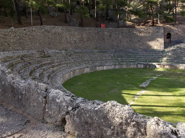 Αρχαία Ελληνική αρχαιολογικός χώρος των Δελφών, ΣΤΕΡΕΑ ΕΛΛΑΔΑ. — Φωτογραφία Αρχείου