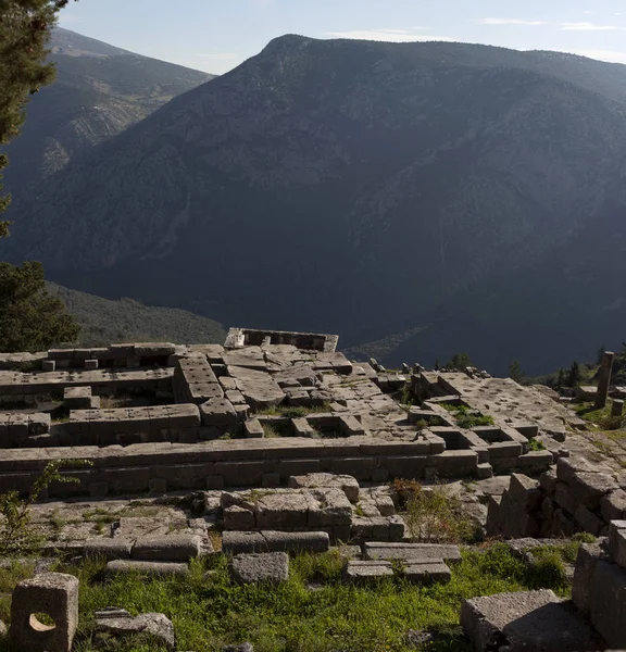 Antik Yunan arkeolojik Delphi, orta Yunanistan. — Stok fotoğraf