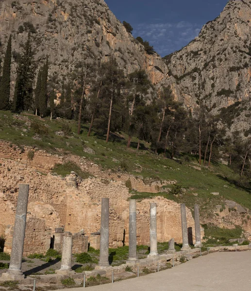 Antik Yunan arkeolojik Delphi, orta Yunanistan. — Stok fotoğraf