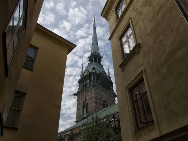 Стоколм. Город пейзаж. Старый город. Швеция . — стоковое фото