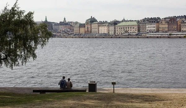 Sztokholmu. Krajobraz miasta. Stare Miasto. Szwecja. — Zdjęcie stockowe