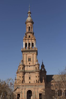 Seville, tarihi kent merkezine, tarihi binalar. İspanya.