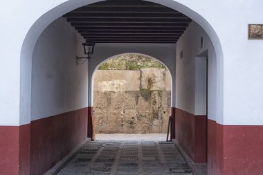 Seville, tarihi kent merkezine, tarihi binalar. İspanya.