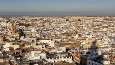 Seville, tarihi kent merkezine, tarihi binalar. İspanya.