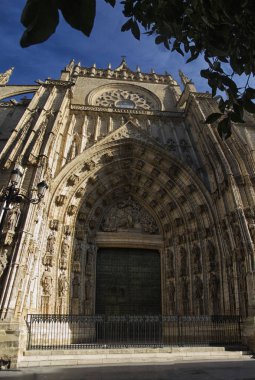 Seville, tarihi kent merkezine, tarihi binalar. İspanya.