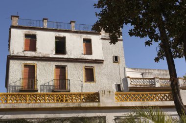 Seville, tarihi kent merkezine, tarihi binalar. İspanya.