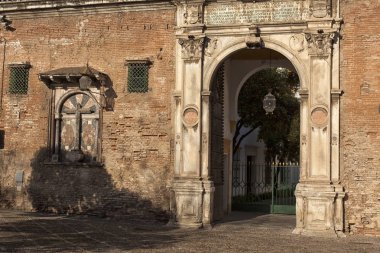 Seville, tarihi kent merkezine, tarihi binalar. İspanya.
