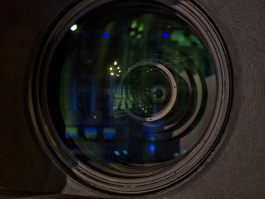 Profesyonel dijital video kamera.