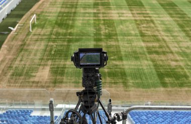 TV, futbol. video kamera arka futbol gol.
