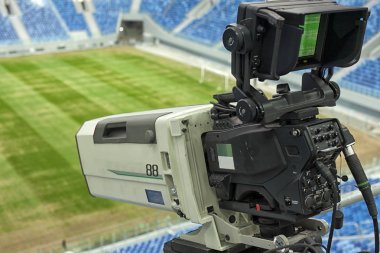 TV, futbol. video kamera arka futbol gol.