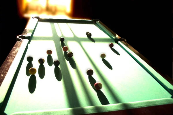 Snooker boll på biljardbord. — Stockfoto