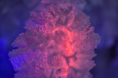 Yüzey detay buz kristalleri.