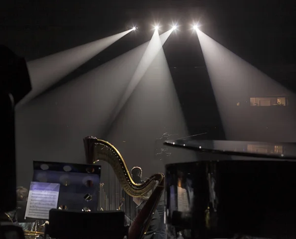 Instrumentos musicais em uma orquestra . — Fotografia de Stock