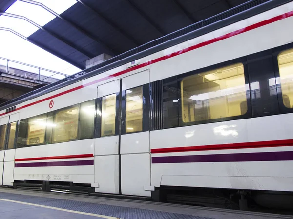 Modern train at the station. — Stock Photo, Image