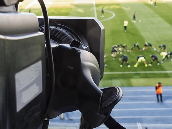TV at the soccer — Stock Photo, Image