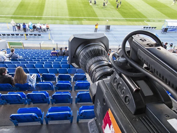 TV en el fútbol — Foto de Stock