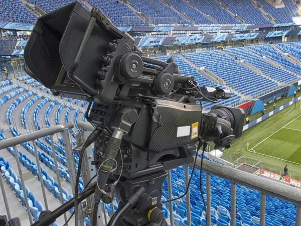 TV al calcio — Foto Stock