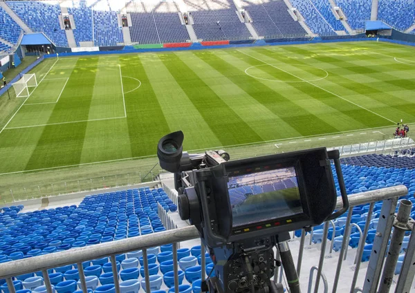 TV en el fútbol — Foto de Stock