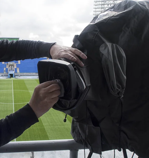 Telecamera nel calcio — Foto Stock