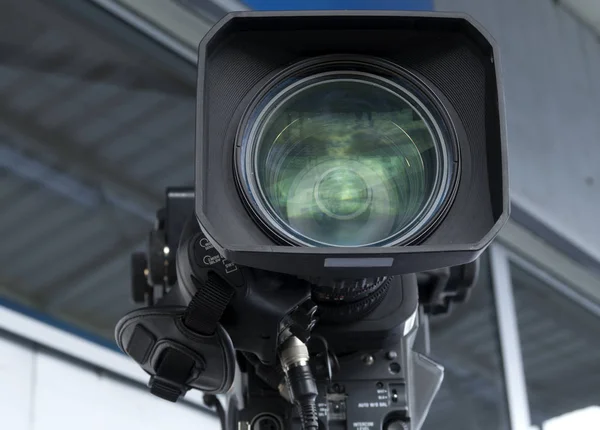 Tv camera in the football — Stock Photo, Image