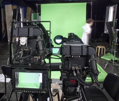 Profesyonel dijital video kamera.