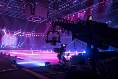 Profesyonel dijital video kamera.