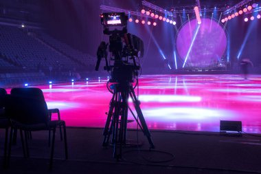 Profesyonel dijital video kamera.