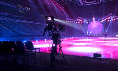 Profesyonel dijital video kamera.