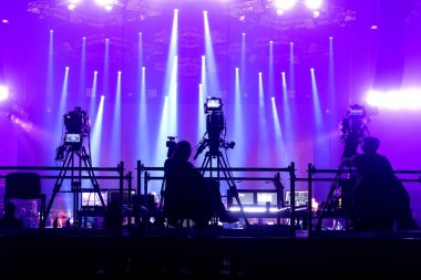 bir konser hal TV kamera.
