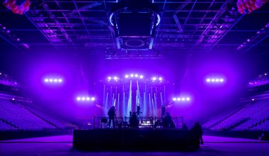 bir konser hal TV kamera.