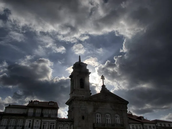 Braga, tarihi merkezi. Portekiz. — Stok fotoğraf