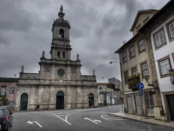 Braga, tarihi merkezi. Portekiz. — Stok fotoğraf