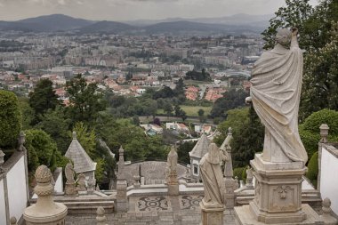 Bom Jesus Do Monte, Braga, Portekiz. Bom Jesus Do Monte 'nin mimari detayları, Braga, Portekiz.