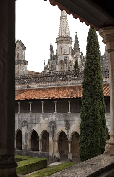 Architektura, historické části Batalha, Portugalsko. — Stock fotografie