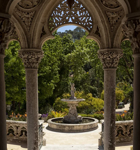 Palace Monserrate and picturesque park, Sintra. Portugal. — Stock Photo, Image