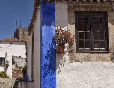 Obidos, tarihi merkezi. Portekiz.