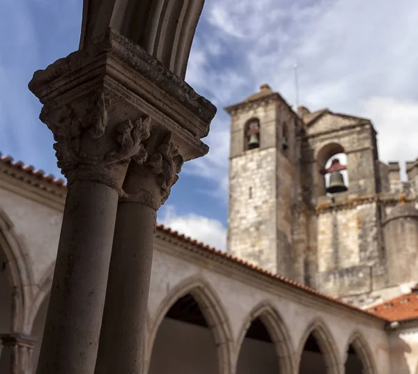 Tomar hrad rytířů templářů, Portugalsko. — Stock fotografie