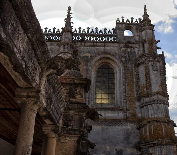 Tomar hrad rytířů templářů, Portugalsko. — Stock fotografie
