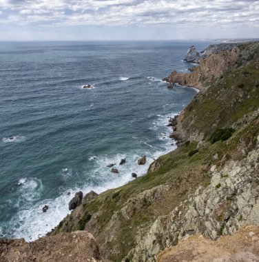 Cabo da Roca, Portekiz, güzel görünüm.